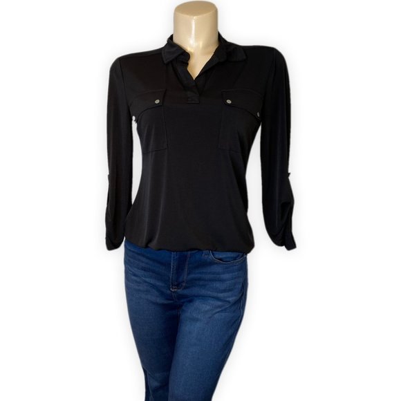 Jones New York Black Blouse. Size S - Picture 7 of 9